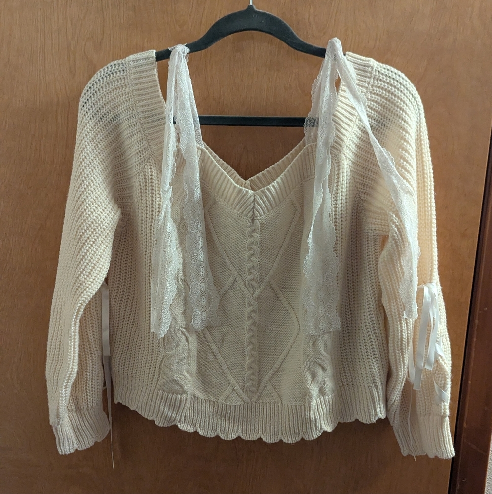 Off the shoulder sweater